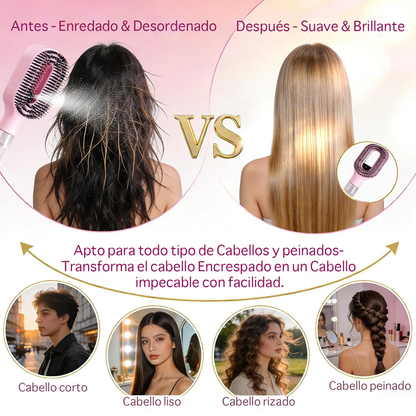 Paxoran HydraMist™  Cepillo Pulverizador Antifrizz 2 en 1