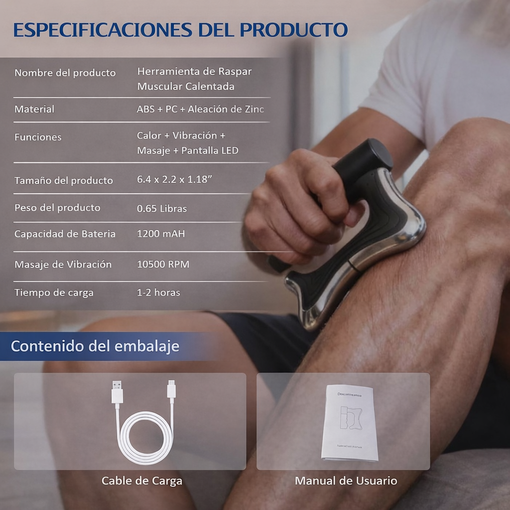 Pistola de Masaje Profesional – 3 Modos