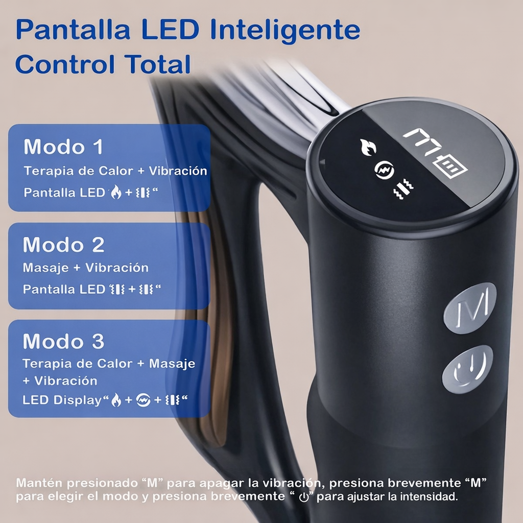 Pistola de Masaje Profesional – 3 Modos